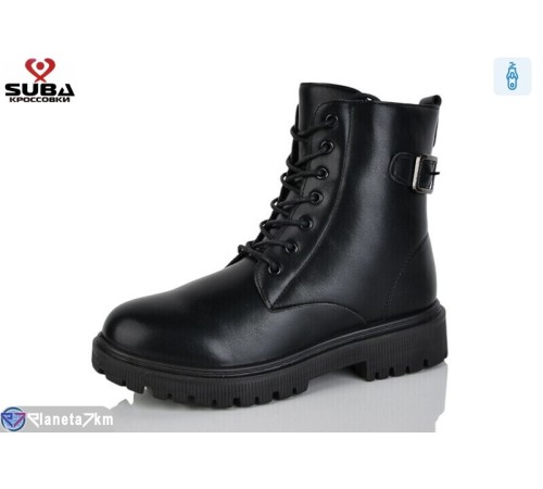 Черевики жіночі на зиму (8 пар р.37-41) чорний  "SUBA"