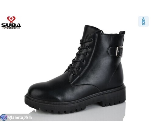 Черевики жіночі на зиму (8 пар р.37-41) чорний  "SUBA"