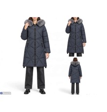 Куртка жіноча на зиму (5 шт. р.сетка M-3XL) графіт  "Masari"