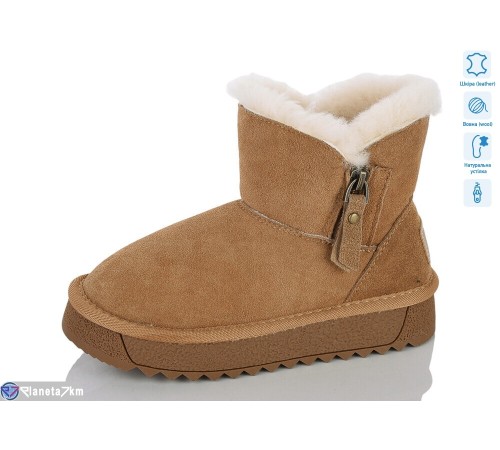 Дитячі Уггі на зиму (8 пар р.32-37) camel  "Lilin"