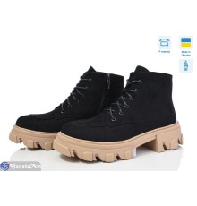 Черевики жіночі на зиму (6 пар р.37-40) чорний  "Linda"