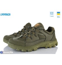 Кросівки чоловічі на весну/осінь (6 пар р.41-45) хакі  "LEOBAZA"