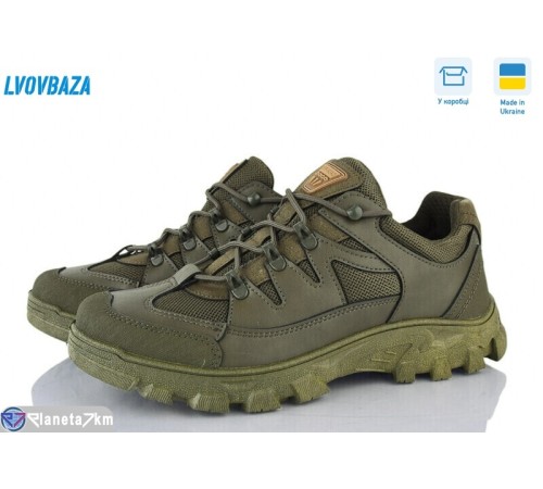 Кросівки чоловічі на весну/осінь (6 пар р.41-45) хакі  "LEOBAZA"