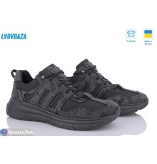 Кросівки чоловічі на весну/осінь (6 пар р.41-45) чорний  "LEOBAZA"