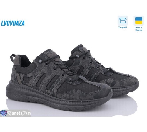 Кросівки чоловічі на весну/осінь (6 пар р.41-45) чорний  "LEOBAZA"