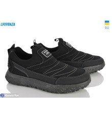 Кросівки чоловічі на зиму (6 пар р.41-45) чорний  "LEOBAZA"