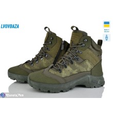 Черевики чоловічі на зиму (6 пар р.41-45) зелений  "LEOBAZA"