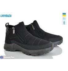 Дутики чоловічі на зиму (6 пар р.41-45) чорний  "LEOBAZA"