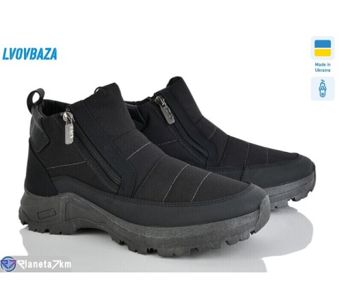 Дутики чоловічі на зиму (6 пар р.41-45) чорний  "LEOBAZA"