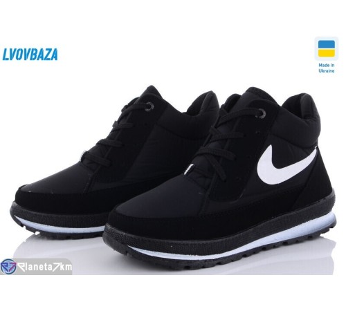 Черевики жіночі на зиму (8 пар р.36-41) чорний  "LEOBAZA"
