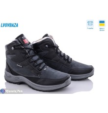 Черевики чоловічі на зиму (8 пар р.40-45) сірий  "LEOBAZA"