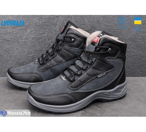 Черевики чоловічі на зиму (8 пар р.40-45) сірий  "LEOBAZA"