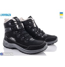 Черевики чоловічі на зиму (8 пар р.40-45) чорний  "LEOBAZA"