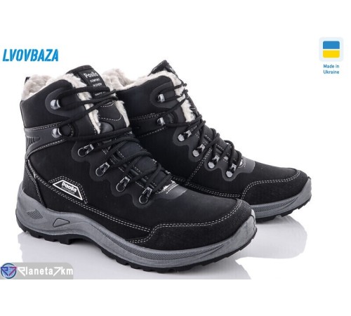 Черевики чоловічі на зиму (8 пар р.40-45) чорний  "LEOBAZA"