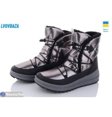 Черевики жіночі на зиму (8 пар р.37-42) бронзовий  "LEOBAZA"