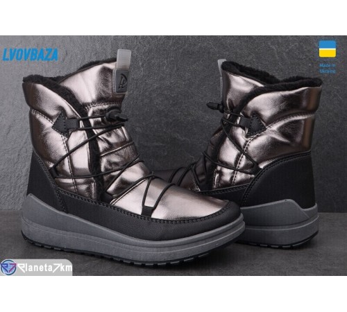 Черевики жіночі на зиму (8 пар р.37-42) бронзовий  "LEOBAZA"