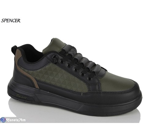 Кросівки чоловічі на весну/осінь (8 пар р.41-46) зелений  "Spencer"