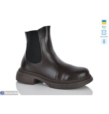 Черевики жіночі на зиму (6 пар р.37-41) коричневий  "LIKA"