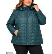 Куртка жіноча на весну/осінь (5 шт. р.сетка 3XL-7XL) зелений  "Kalabok"