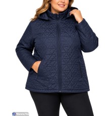Куртка жіноча на весну/осінь (5 шт. р.сетка 3XL-7XL) синій  "Kalabok"