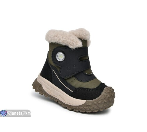 Черевики дитячі на зиму (8 пар р.23-28) хакі  "Normashoes"