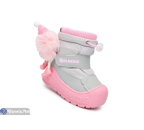 Дутики дитячі на зиму (8 пар р.23-28) сірий  "Normashoes"