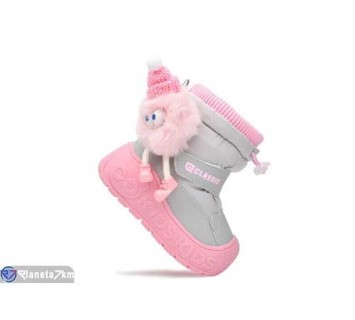 Дутики дитячі на зиму (8 пар р.23-28) сірий  "Normashoes"