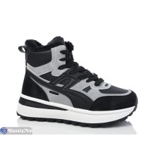 Кросівки жіночі на зиму (8 пар р.36-41) чорний  "Normashoes"