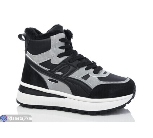 Кросівки жіночі на зиму (8 пар р.36-41) чорний  "Normashoes"
