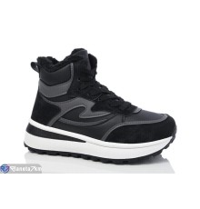 Кросівки жіночі на зиму (8 пар р.36-41) чорний  "Normashoes"