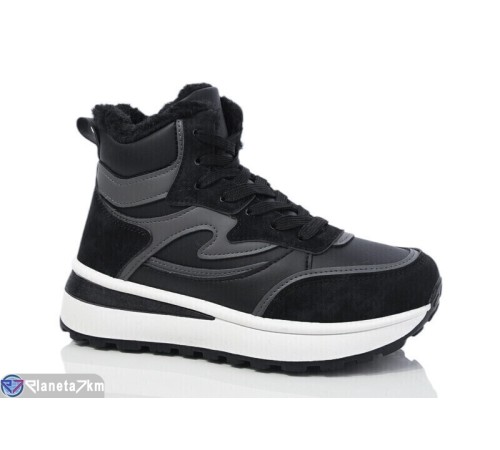 Кросівки жіночі на зиму (8 пар р.36-41) чорний  "Normashoes"