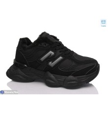 Кросівки жіночі на зиму (8 пар р.36-41) чорний  "Normashoes"