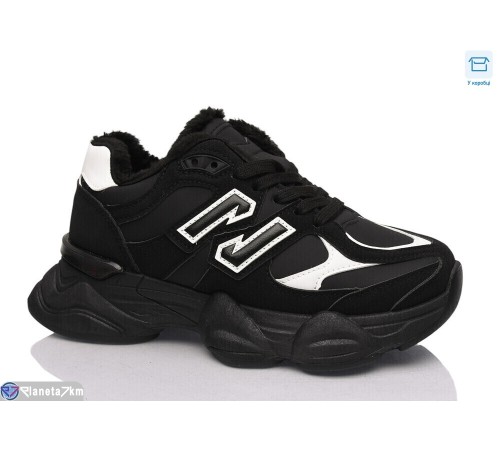 Кросівки жіночі на зиму (8 пар р.36-41) чорний  "Normashoes"