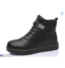 Черевики жіночі на зиму (8 пар р.37-42) чорний  "Normashoes"