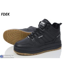 Дитячі кросівки на зиму (8 пар р.36-41) чорний  "FDEK"