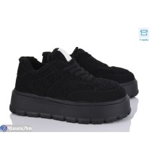 Кросівки жіночі на зиму (8 пар р.36-41) чорний  "Normashoes"