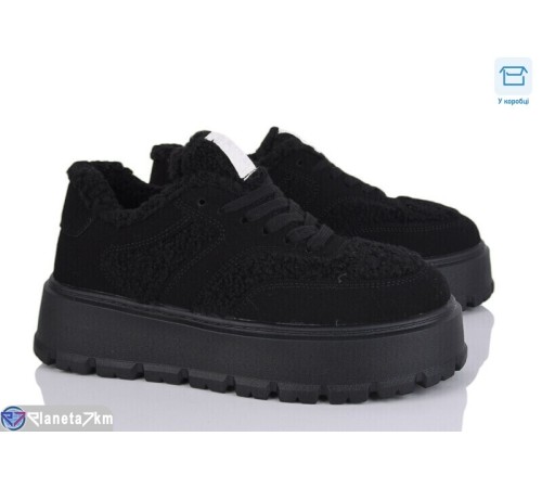 Кросівки жіночі на зиму (8 пар р.36-41) чорний  "Normashoes"