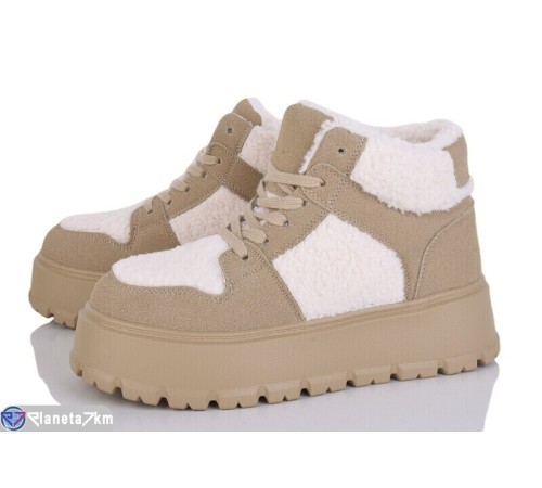 Черевики жіночі на зиму (8 пар р.36-41) бежевий  "Normashoes"