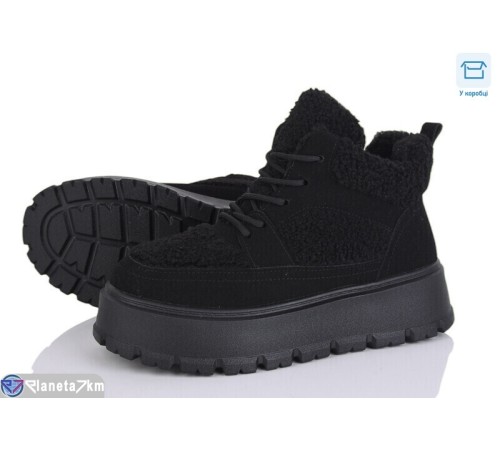 Черевики жіночі на зиму (8 пар р.36-41) чорний  "Normashoes"