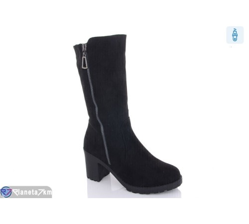 Чоботи жіночі на зиму (6 пар р.36-40) чорний  "Normashoes"