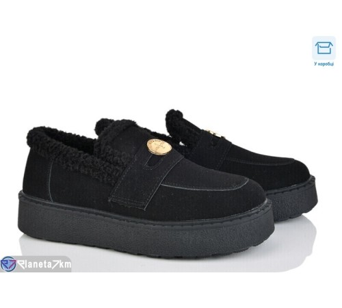 Туфлі жіночі на зиму (8 пар р.36-41) чорний  "Normashoes"