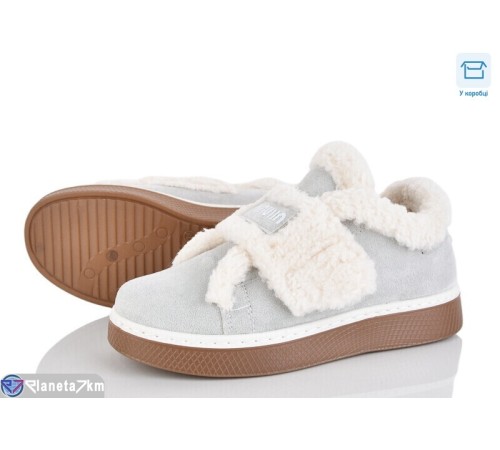 Туфлі жіночі на зиму (8 пар р.36-41) сірий  "Normashoes"