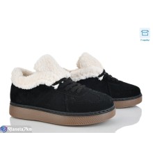 Кросівки жіночі на зиму (8 пар р.36-41) чорний  "Normashoes"