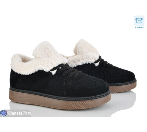Кросівки жіночі на зиму (8 пар р.36-41) чорний  "Normashoes"