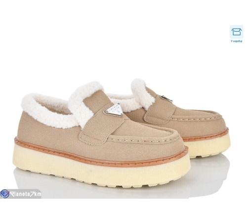 Туфлі жіночі на зиму (8 пар р.36-41) бежевий  "Normashoes"