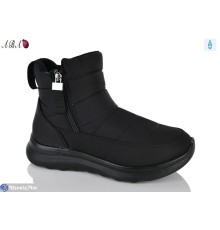 Черевики жіночі на зиму (8 пар р.36-41) чорний  "Aba"