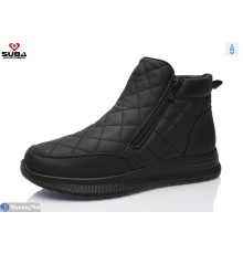 Черевики жіночі на зиму (6 пар р.40-42) чорний  "SUBA"