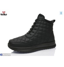 Черевики жіночі на зиму (8 пар р.37-42) чорний  "SUBA"