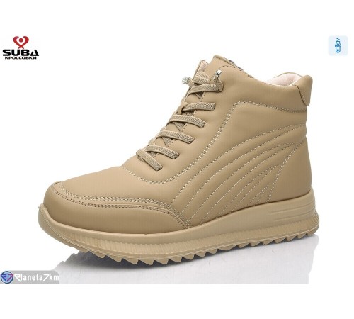 Черевики жіночі на зиму (8 пар р.37-42) коричневий  "SUBA"