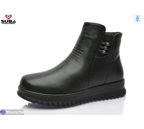 Черевики жіночі на зиму (8 пар р.37-42) чорний  "SUBA"
